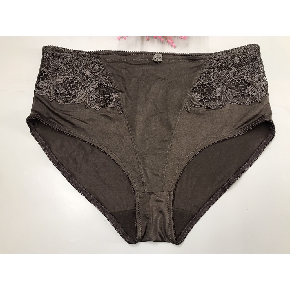 PLUS Delta Burke 10/3X Brwn Panty Girdle Vintage Lace Panels On Sides Underwear